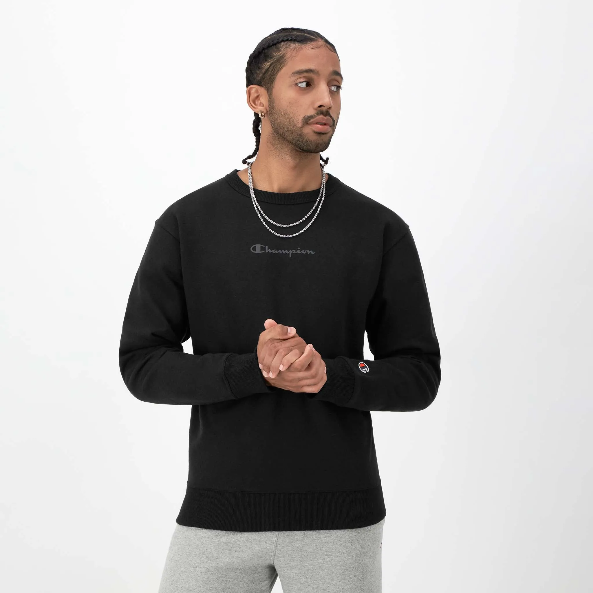Powerblend Crewneck Sweatshirt, Tonal Script Logo sold by Champion