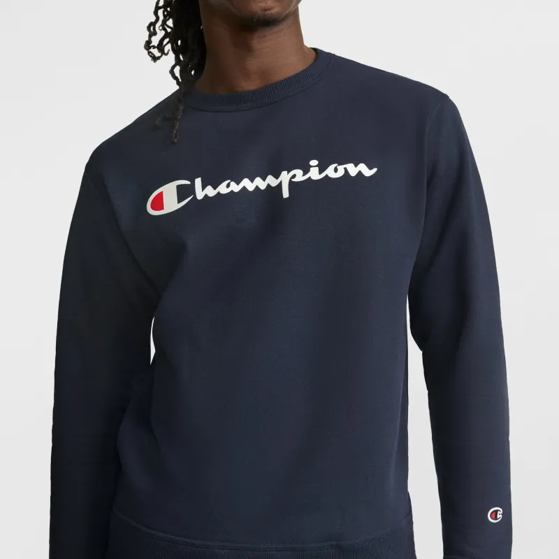 Powerblend Crewneck Sweatshirt, Script Logo made by Champion