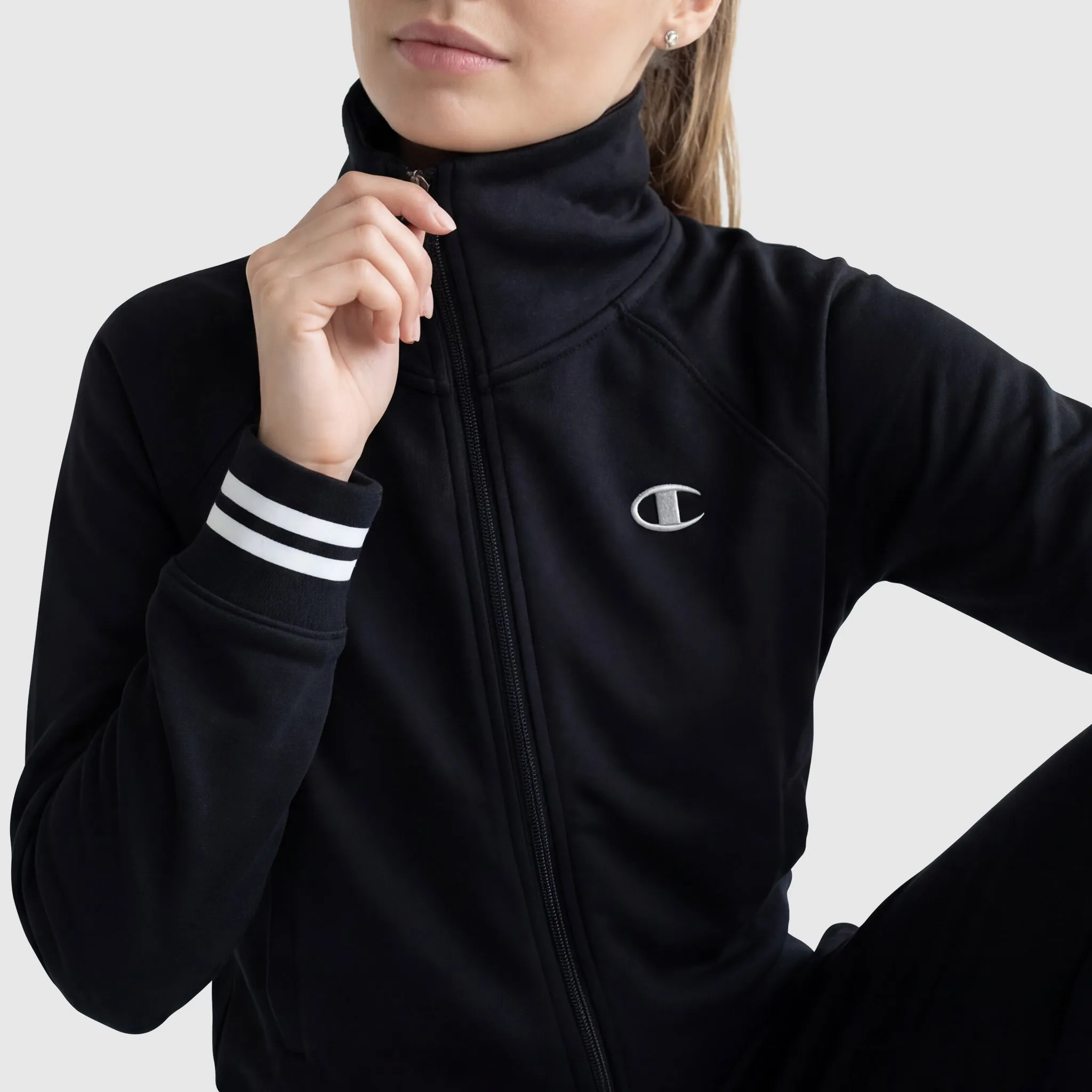 Pitcher Full-Zip Mockneck Top, C Logo sold by Champion product image thumbnail 5