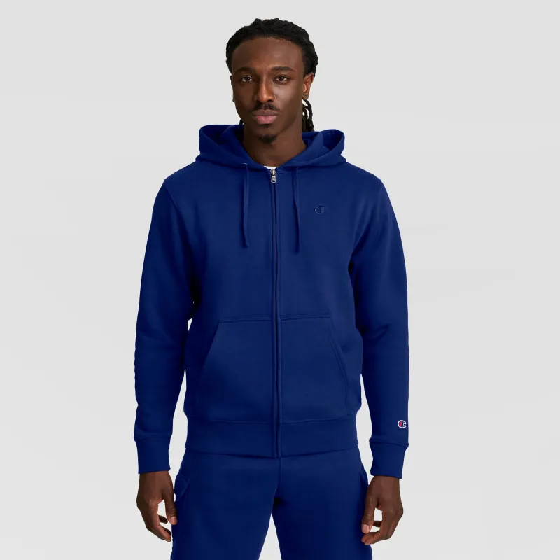 Powerblend Full-Zip Hoodie, C Logo made by Champion