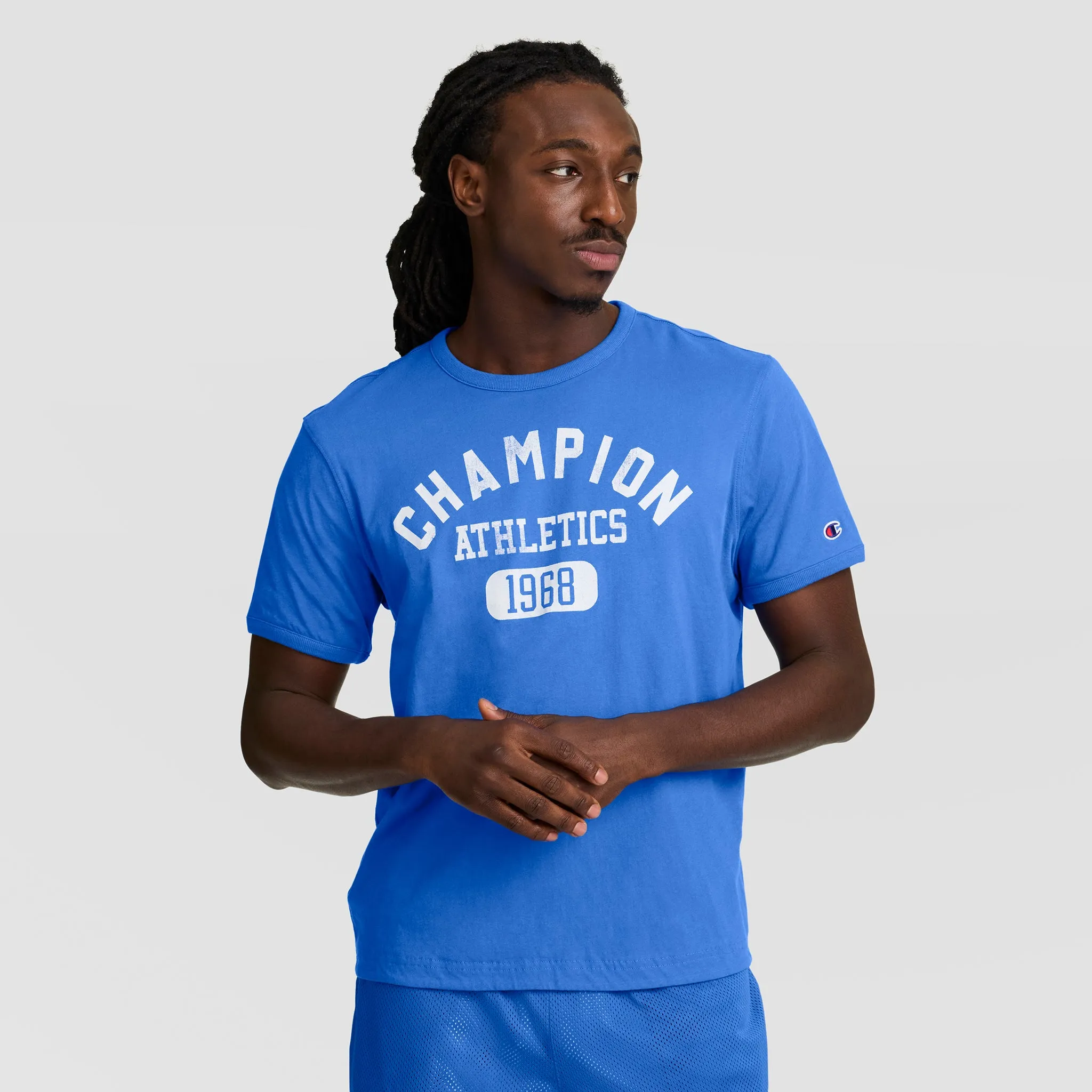 Gridiron Reversible T-Shirt, C Logo sold by Champion