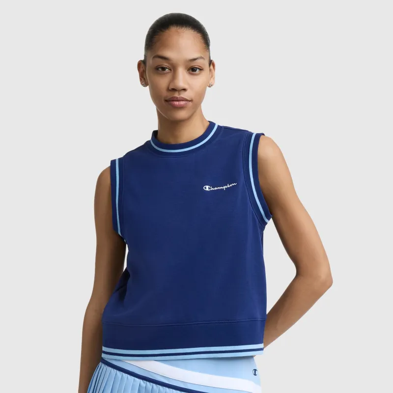 Country Club Sleeveless Top, Embroidered Script Logo made by Champion