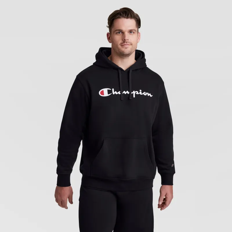 Powerblend Hoodie, Full Script Logo - Big & Tall made by Champion