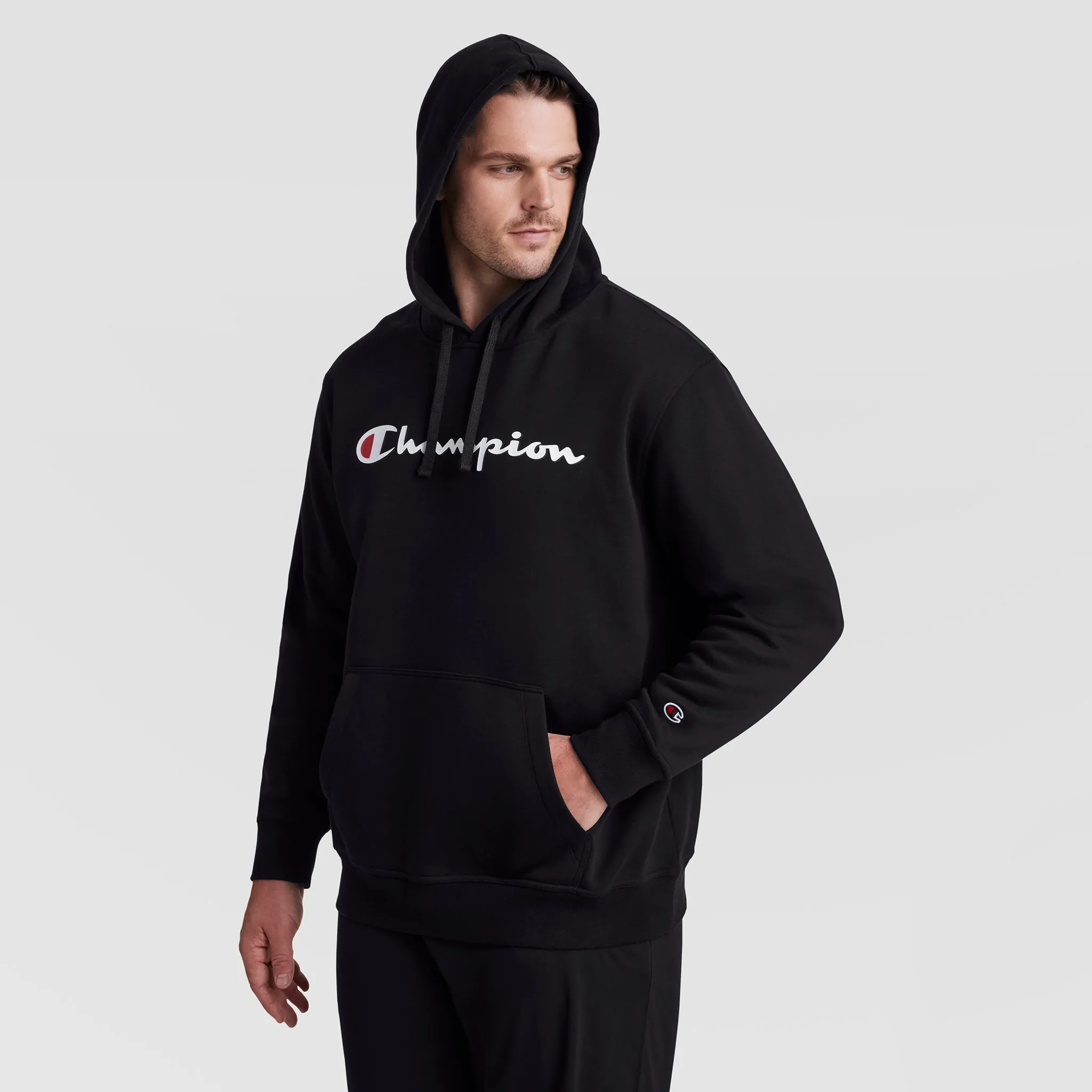 Powerblend Hoodie, Full Script Logo - Big & Tall sold by Champion product image thumbnail 4