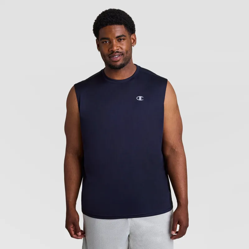 Sport Muscle Tank, Reflective C Logo - Big & Tall made by Champion