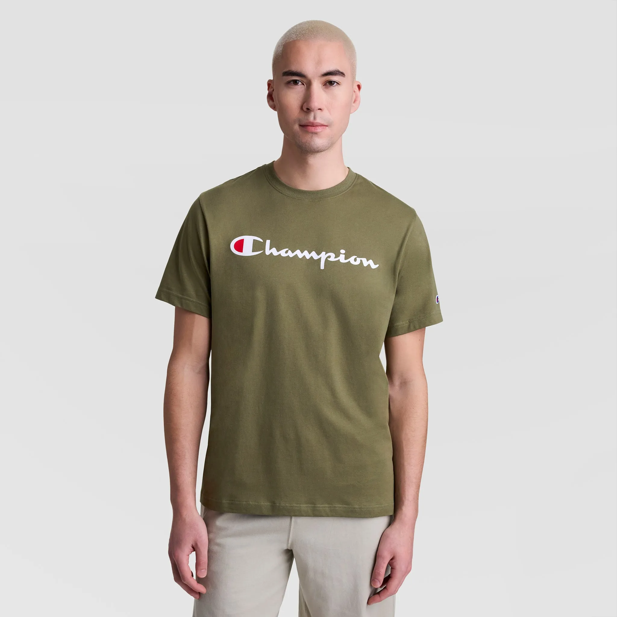 Classic Graphic T-Shirt, Script Logo sold by Champion