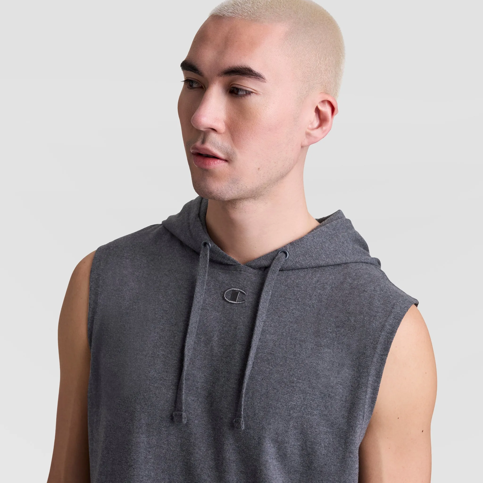 Sleeveless Hoodie, Embroidered C Logo sold by Champion product image thumbnail 3
