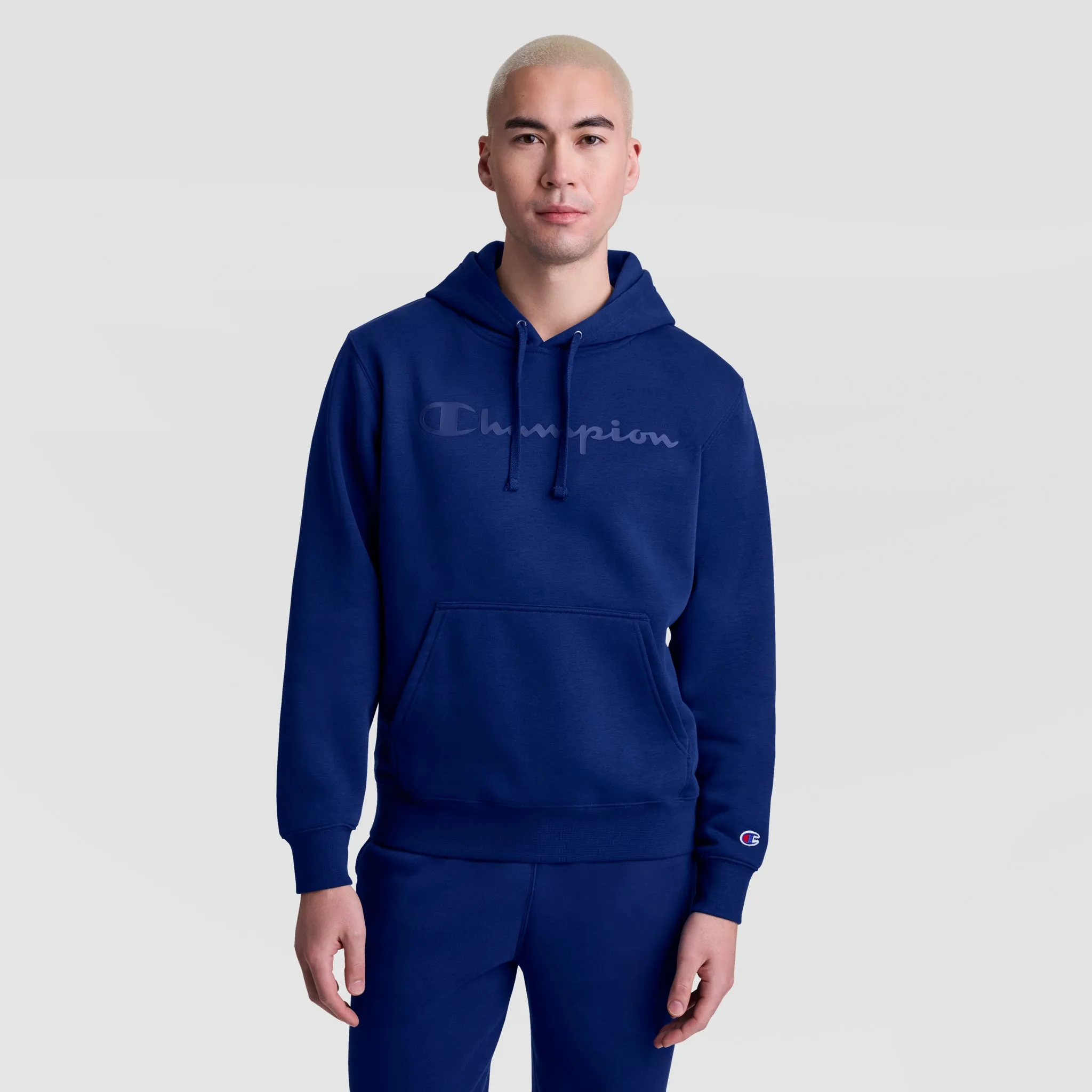Powerblend Hoodie, Tonal Script Logo sold by Champion
