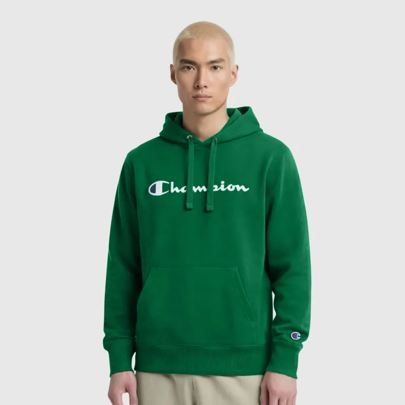 Powerblend Hoodie, Full Script Logo made by Champion