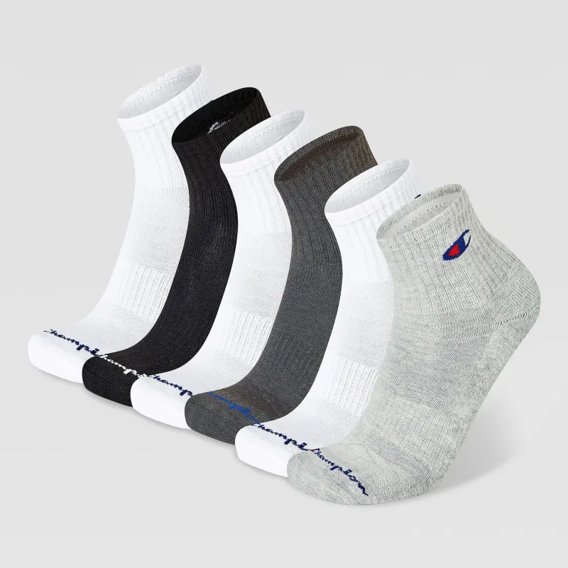 6Pk Men's Cushion High Quarter made by Champion