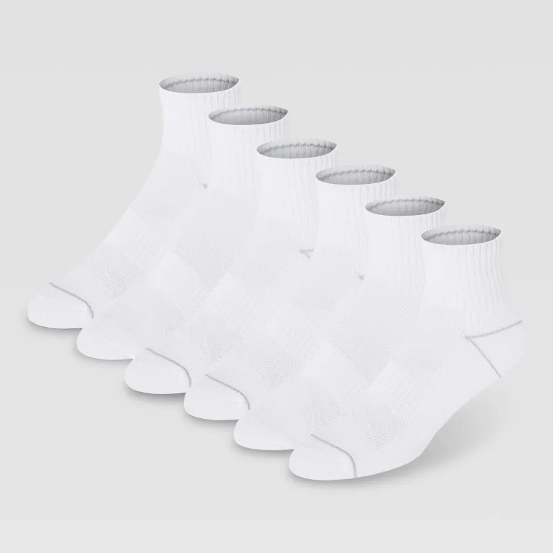 6Pk Women's Cushion Quarter made by Champion
