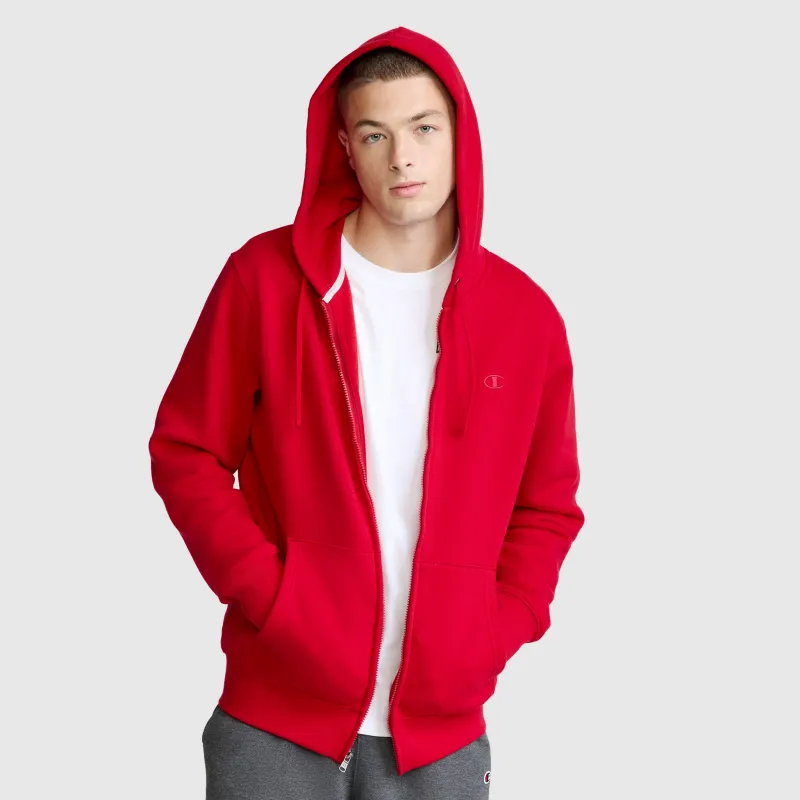 Powerblend Full-Zip Hoodie, C Logo made by Champion