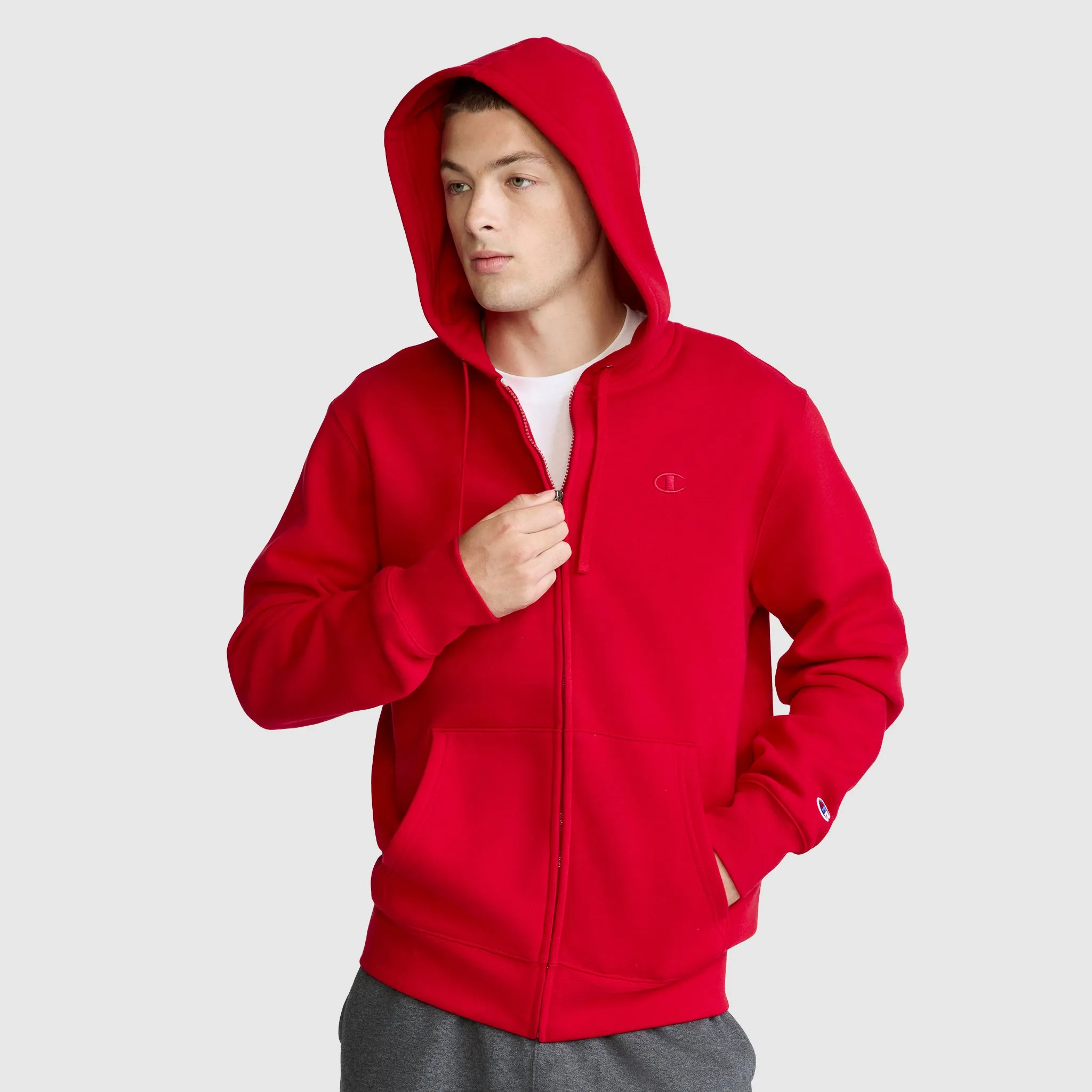 Powerblend Full-Zip Hoodie, C Logo sold by Champion product image thumbnail 2