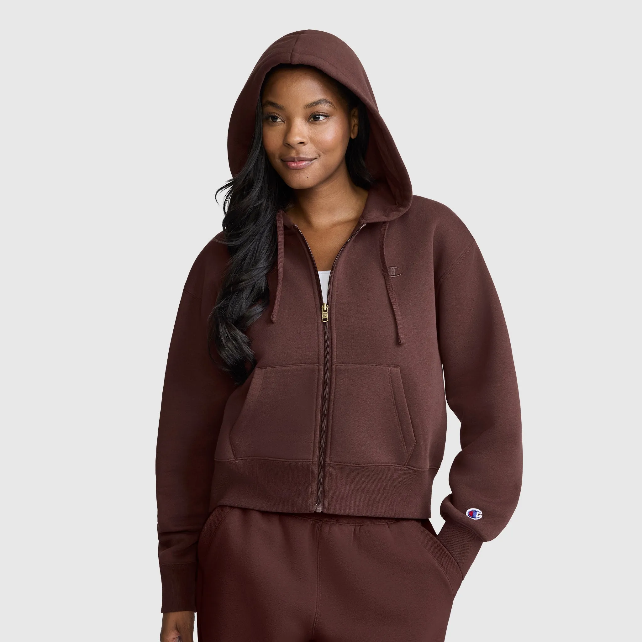 Cropped Zip-Up Hoodie sold by Champion product image thumbnail 2