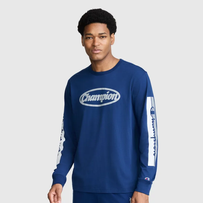 Medallion Long Sleeve Graphic T-Shirt made by Champion