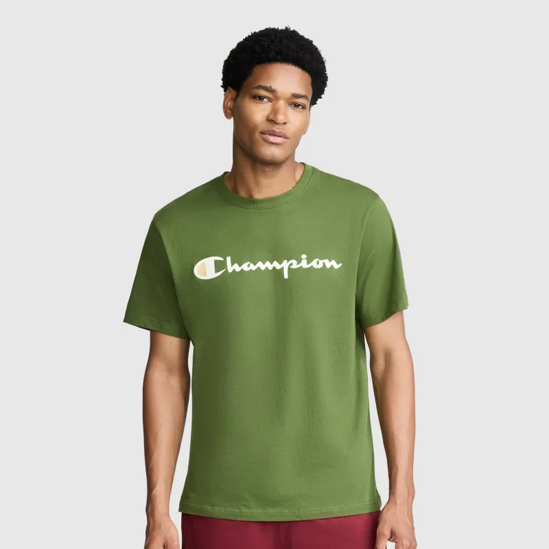 Classic Graphic T-Shirt, Script Logo made by Champion
