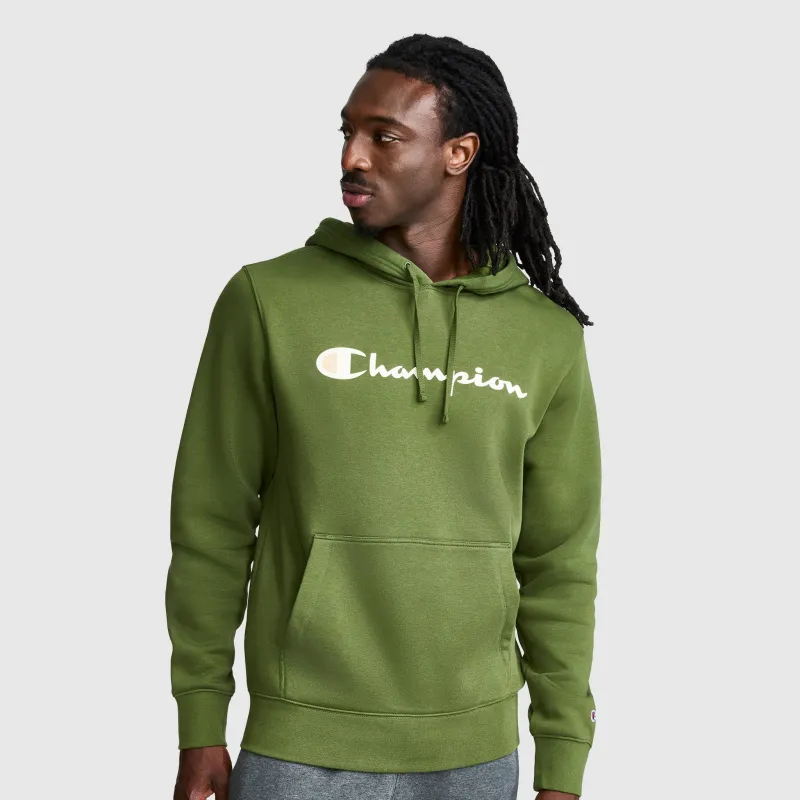 Powerblend Hoodie, Full Script Logo made by Champion