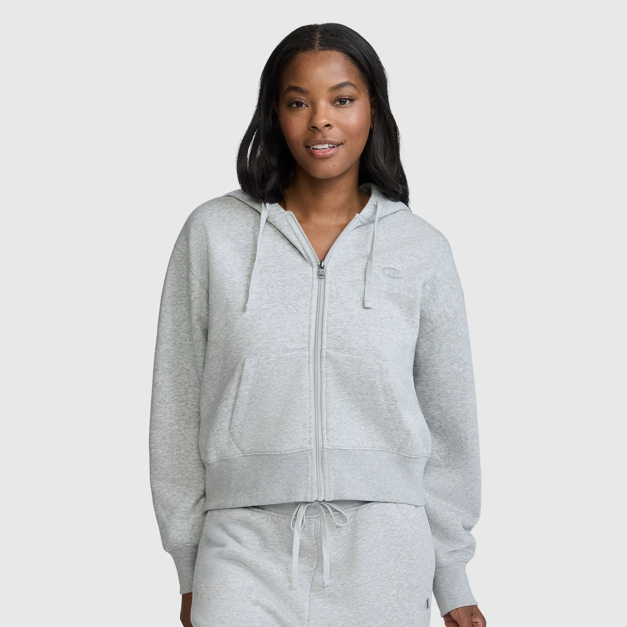 Cropped Zip-Up Hoodie sold by Champion