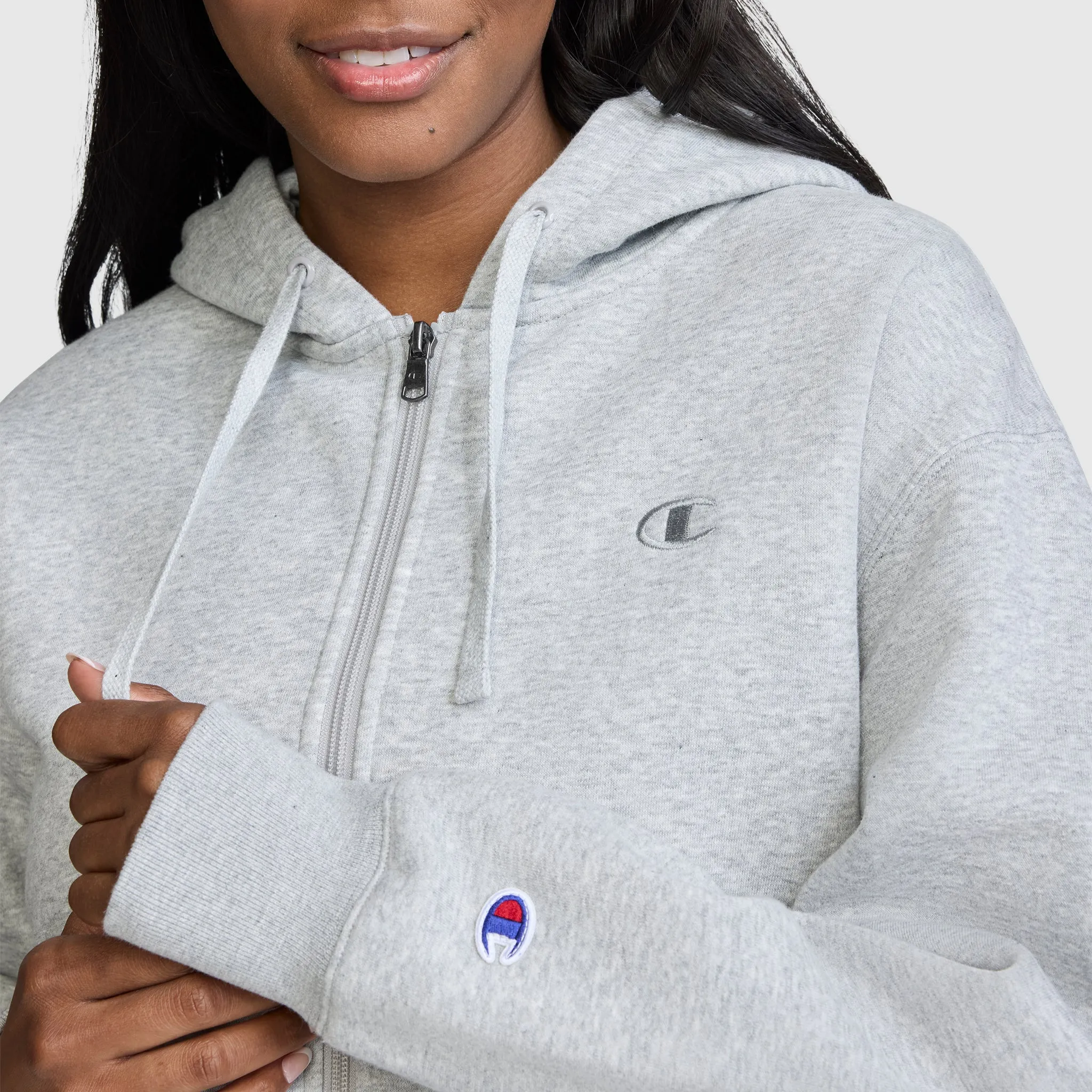 Cropped Zip-Up Hoodie sold by Champion product image thumbnail 5
