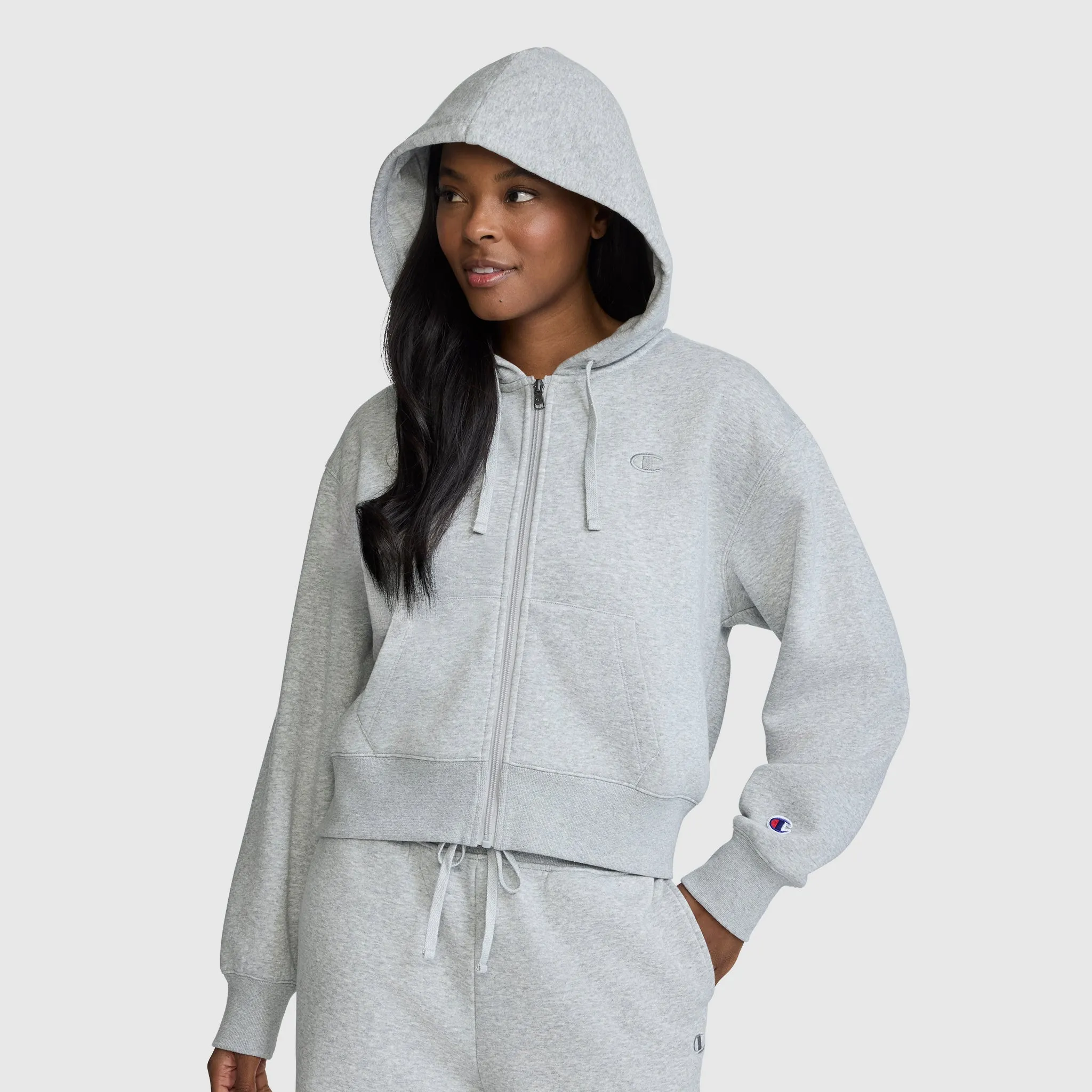 Cropped Zip-Up Hoodie sold by Champion product image thumbnail 2