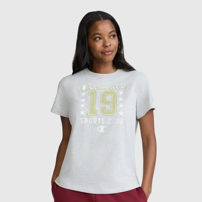 Sports Club "19" with Stars Graphic T-Shirt made by Champion