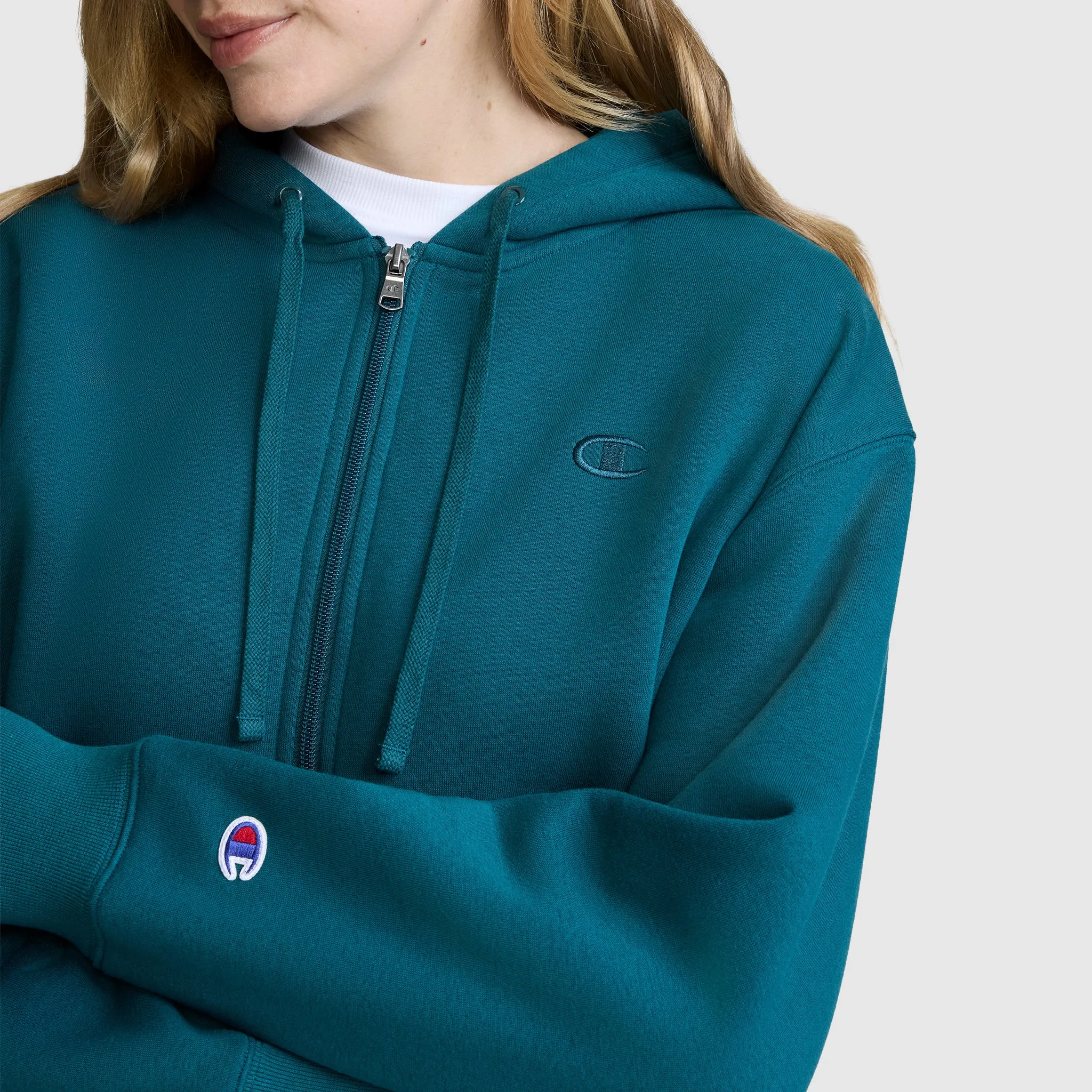 Cropped Zip-Up Hoodie sold by Champion product image thumbnail 5