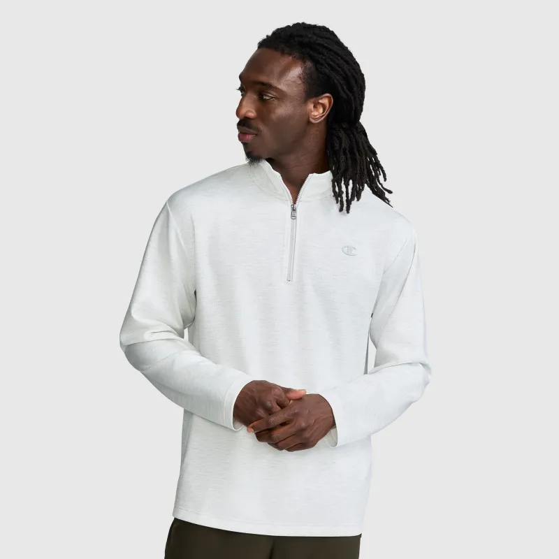 Sport Long Sleeve 1/4 Zip Mockneck, C Logo made by Champion