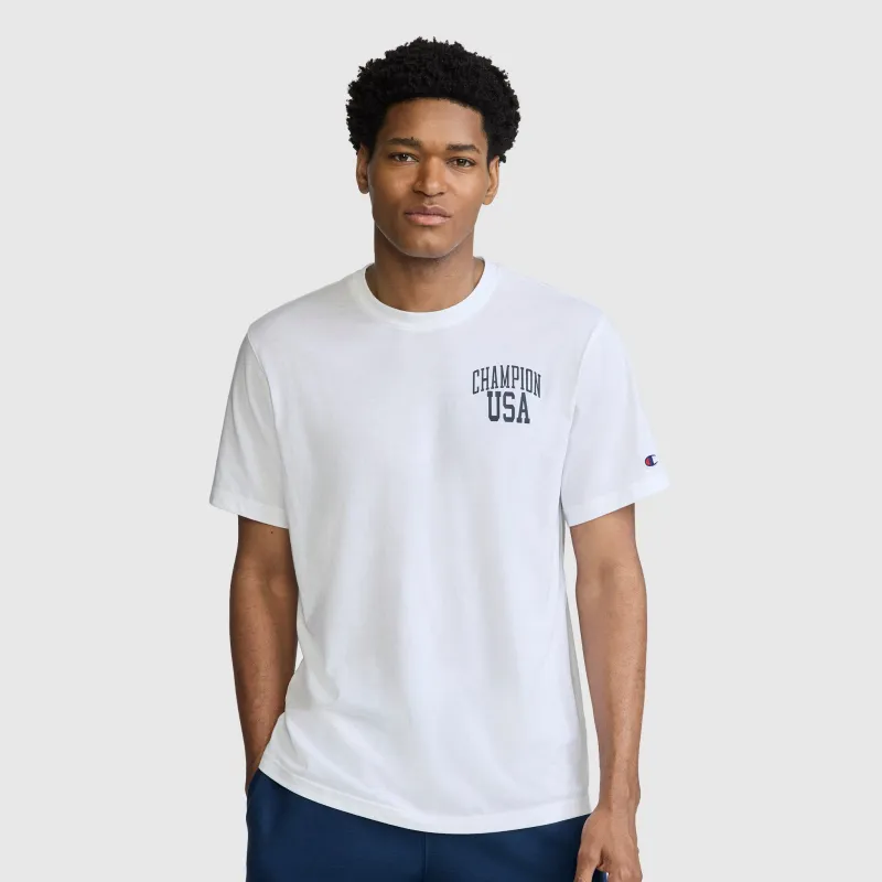 Short Sleeve USA T-Shirt made by Champion