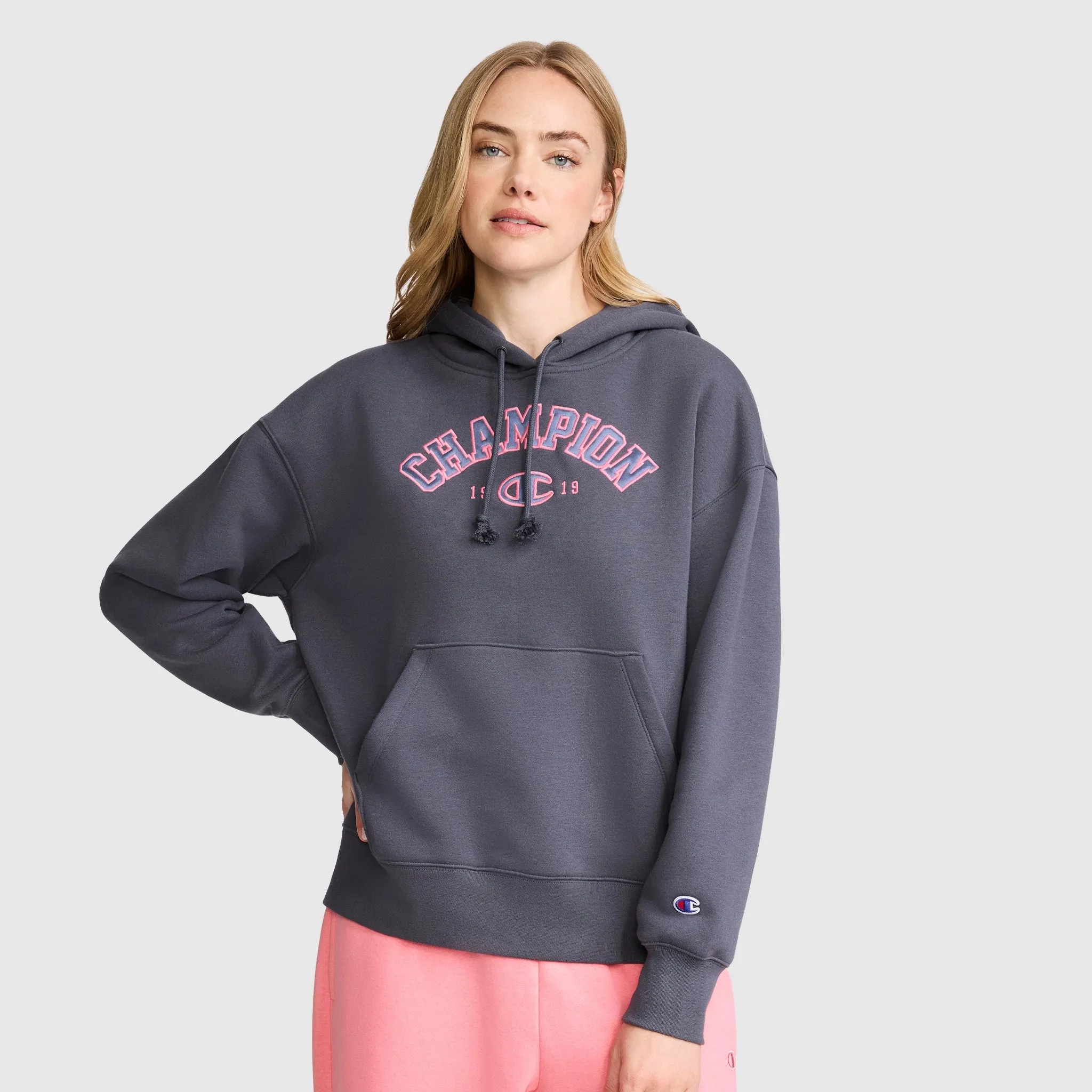 Fleece Hoodie, Satin Applique sold by Champion
