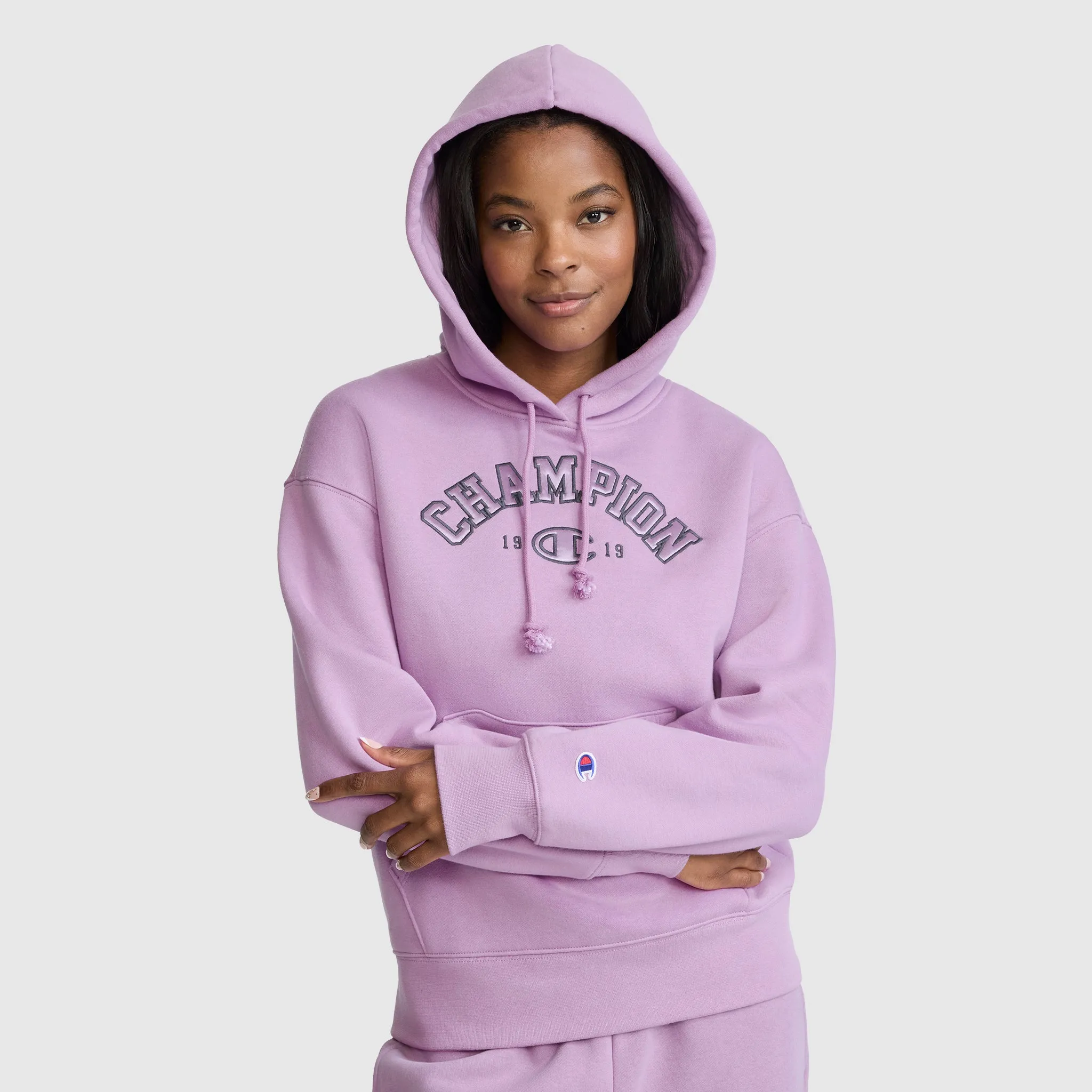 Fleece Hoodie, Satin Applique sold by Champion product image thumbnail 2
