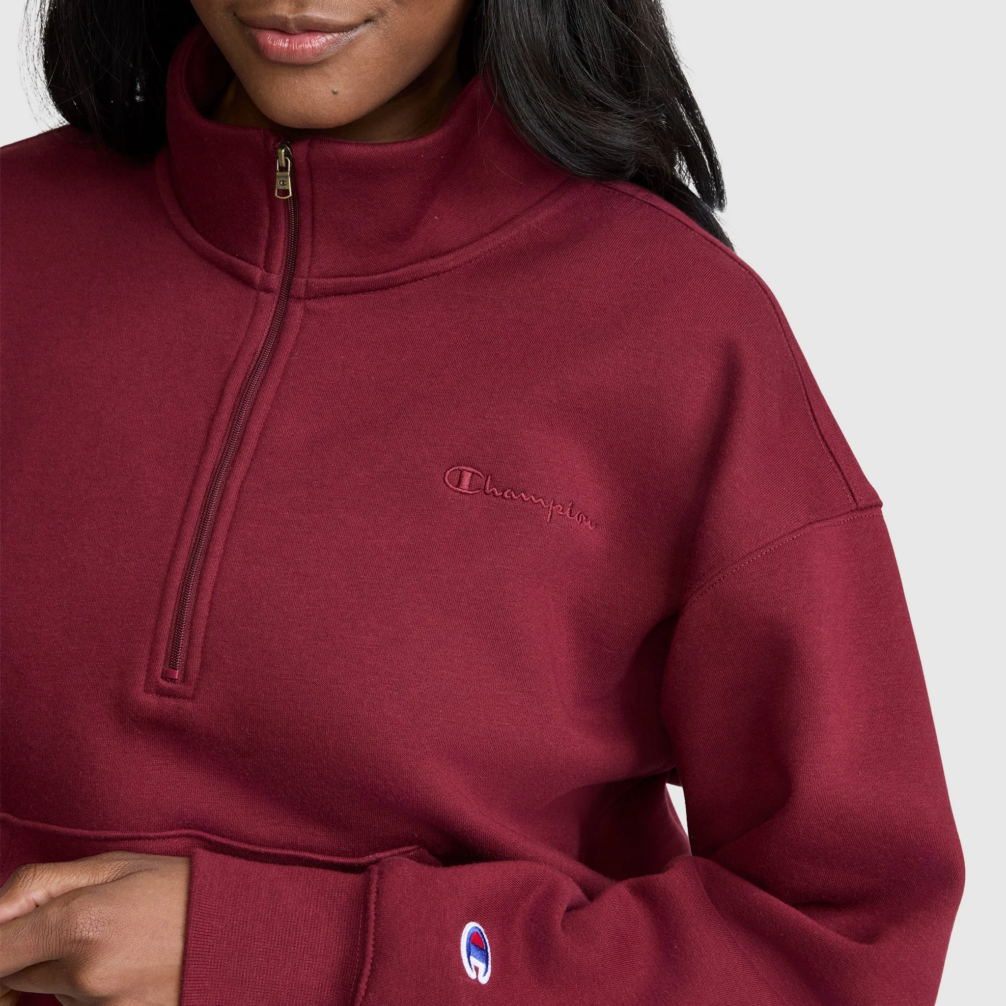 Fleece Mockneck Quarter-Zip sold by Champion product image thumbnail 3