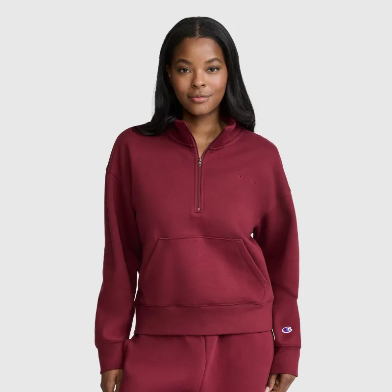 Fleece Mockneck Quarter-Zip made by Champion