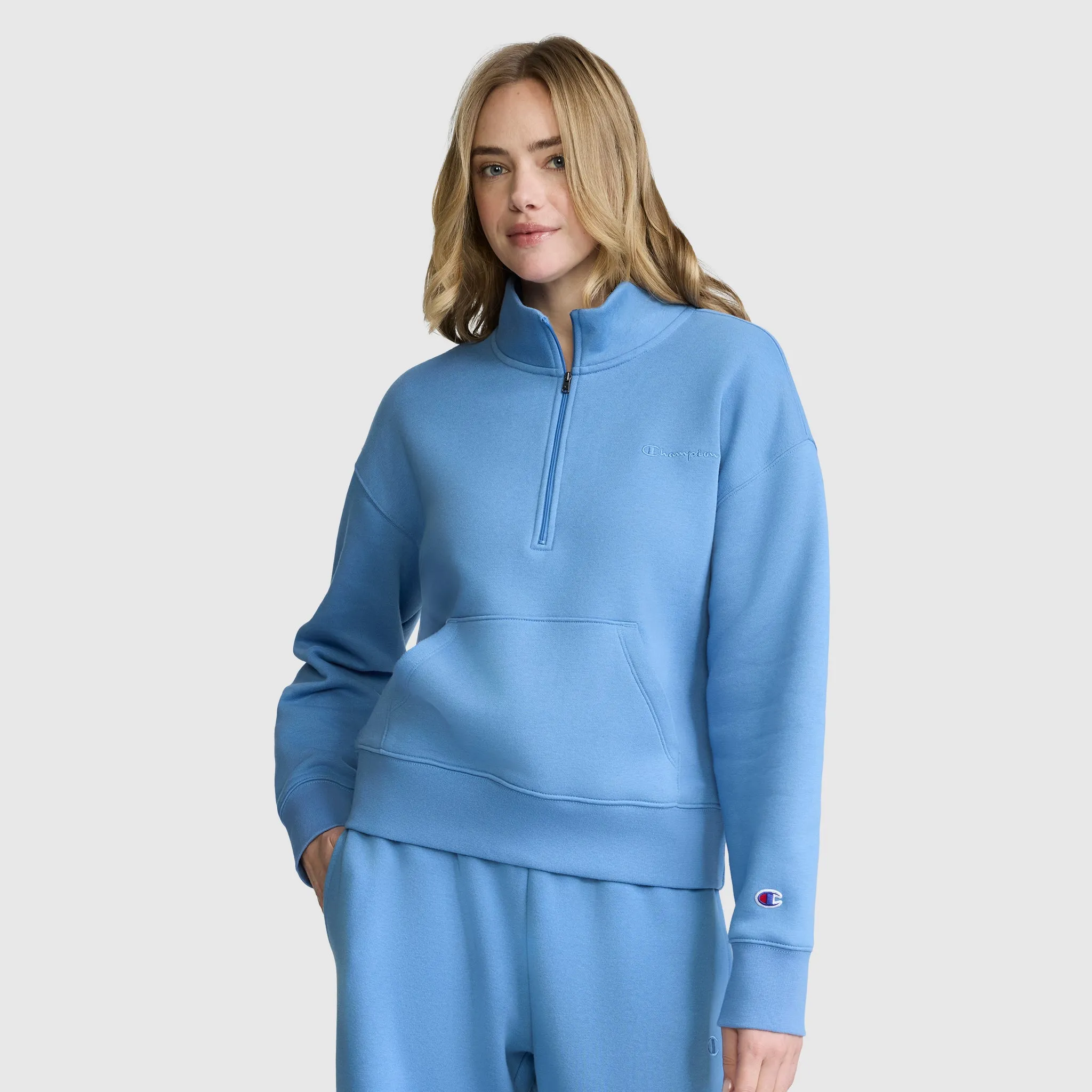 Fleece Mockneck Quarter-Zip sold by Champion