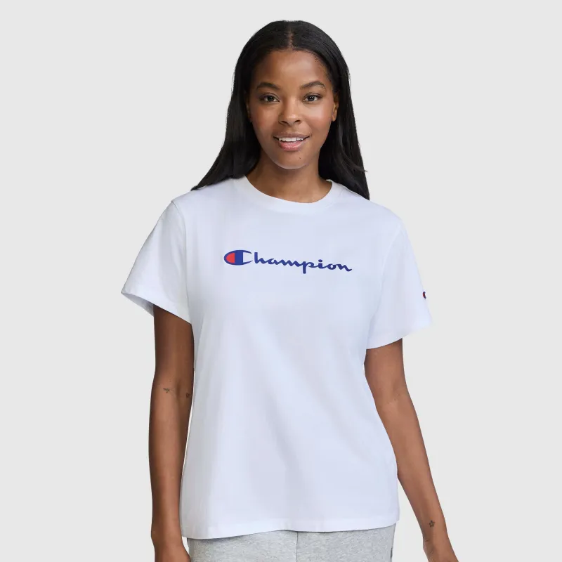 Classic T-Shirt, Script Logo made by Champion
