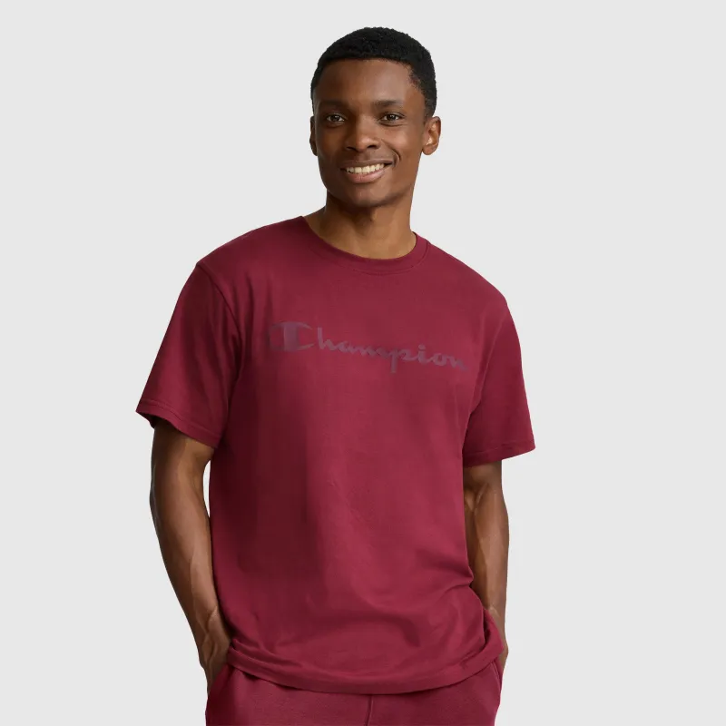 Classic Graphic T-Shirt, Tonal Script Logo made by Champion