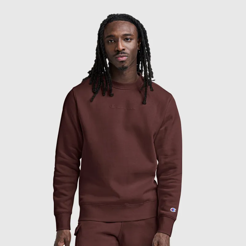 Powerblend Crewneck Sweatshirt, Tonal Script Logo made by Champion