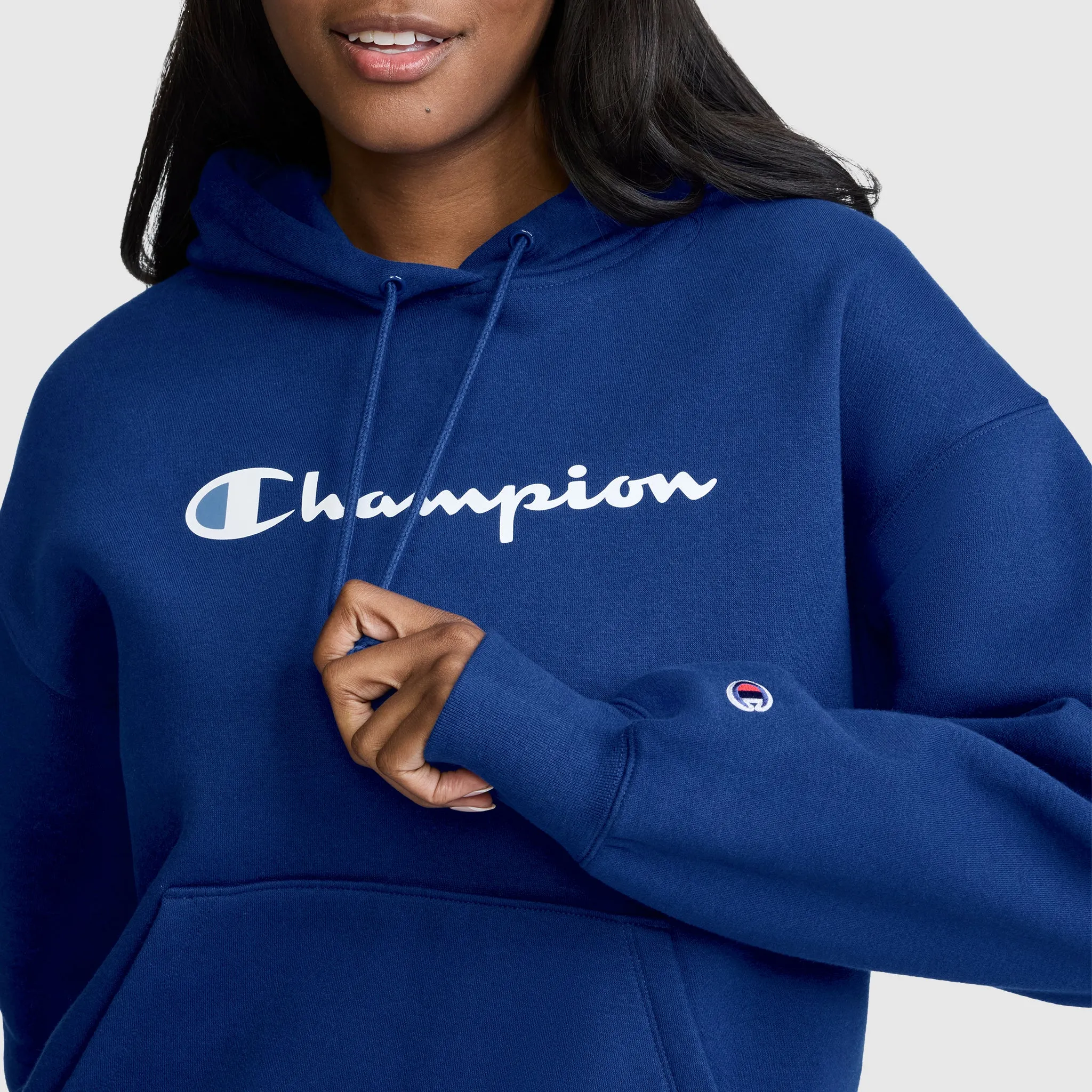 Champion Women’s Powerblend Relaxed Hoodie, Script Logo sold by Champion product image thumbnail 5