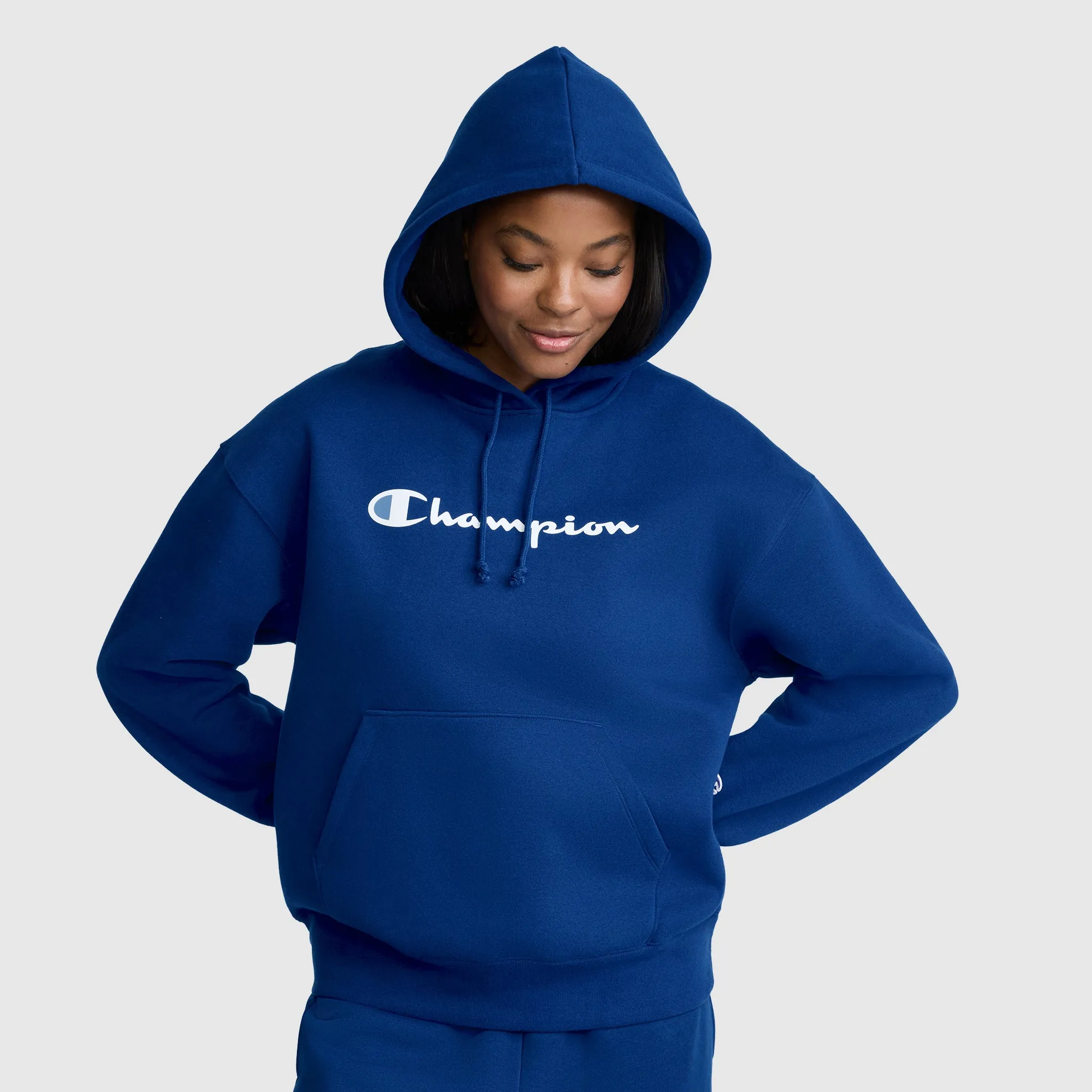 Champion Women’s Powerblend Relaxed Hoodie, Script Logo sold by Champion product image thumbnail 2