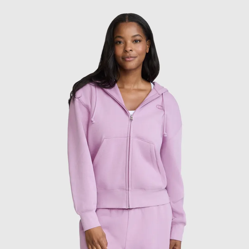 Powerblend Fleece Zip-Up Hoodie, C Logo made by Champion