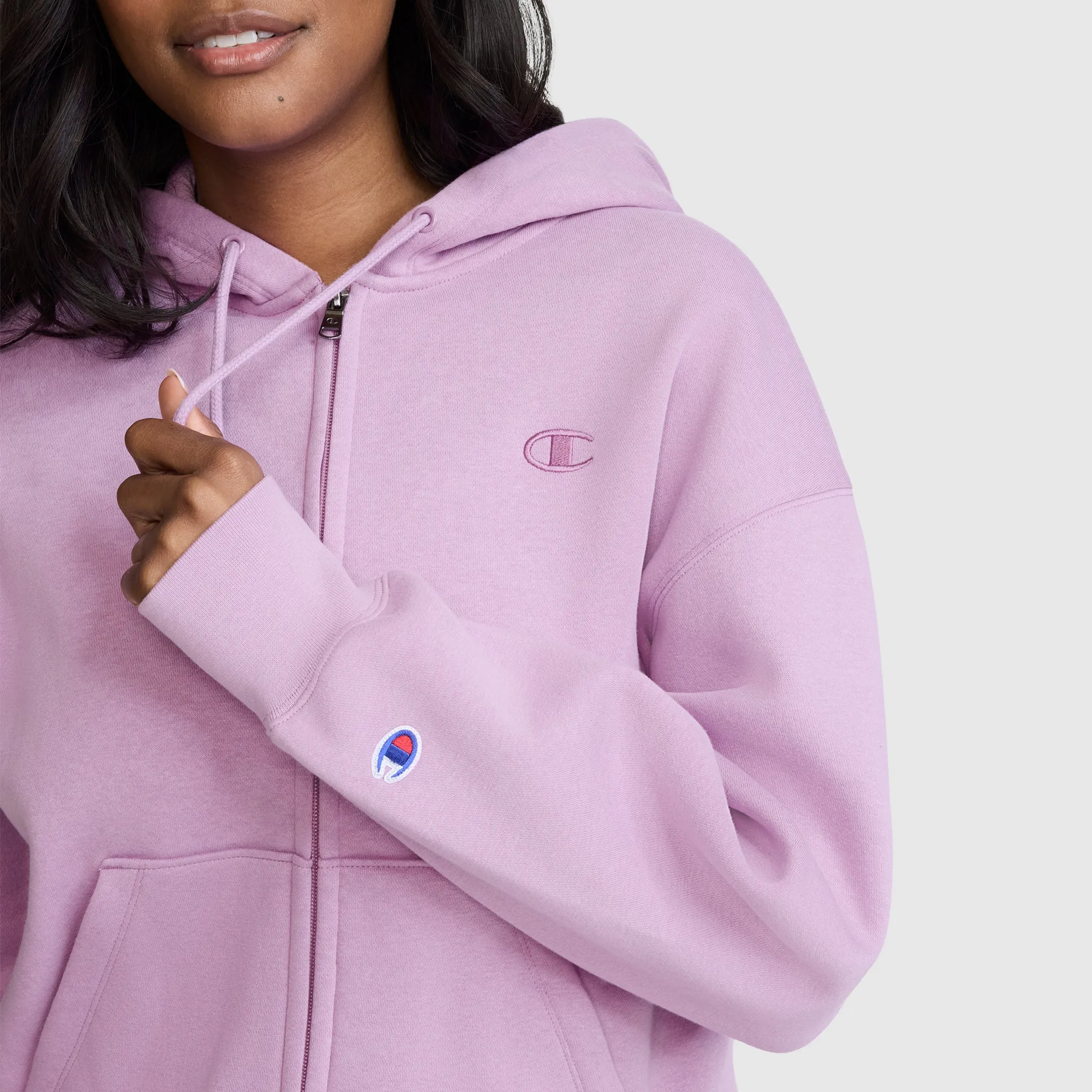 Powerblend Fleece Zip-Up Hoodie, C Logo sold by Champion product image thumbnail 5