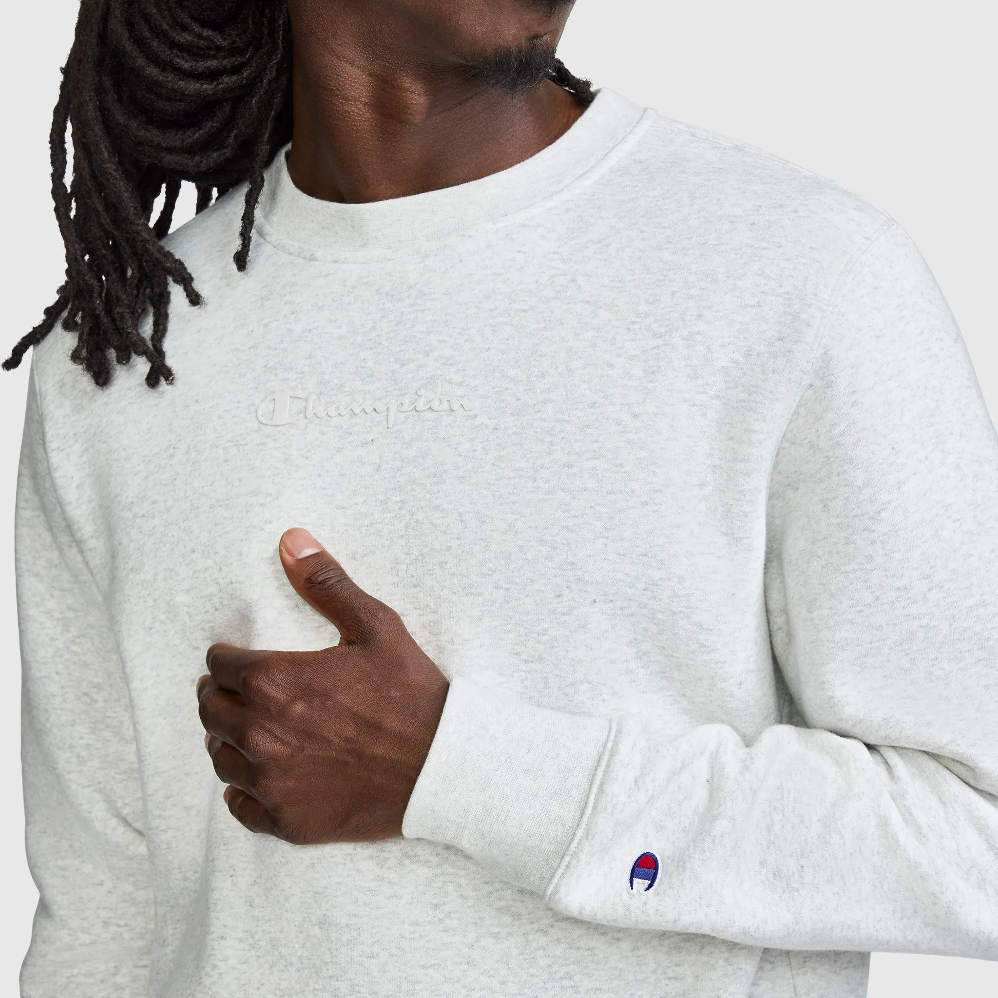 Powerblend Crewneck Sweatshirt, Tonal Script Logo sold by Champion product image thumbnail 3