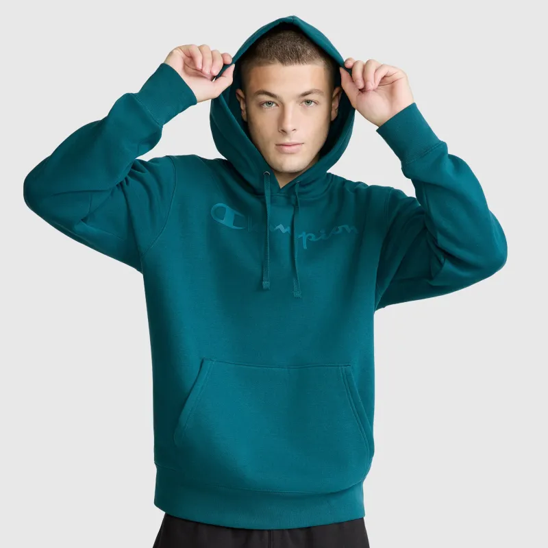 Powerblend Hoodie, Tonal Script Logo made by Champion