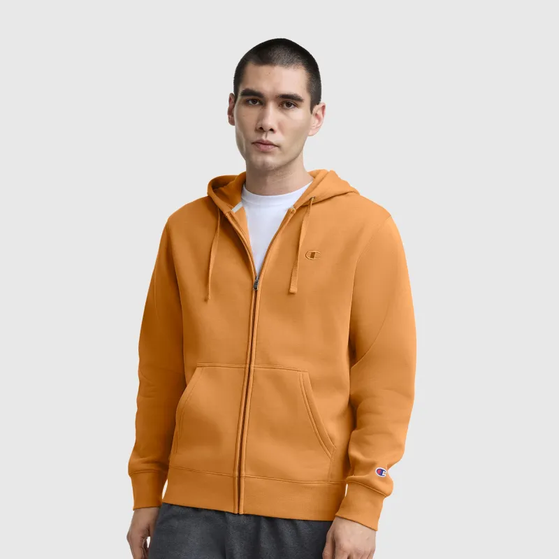 Powerblend Full-Zip Hoodie, C Logo made by Champion