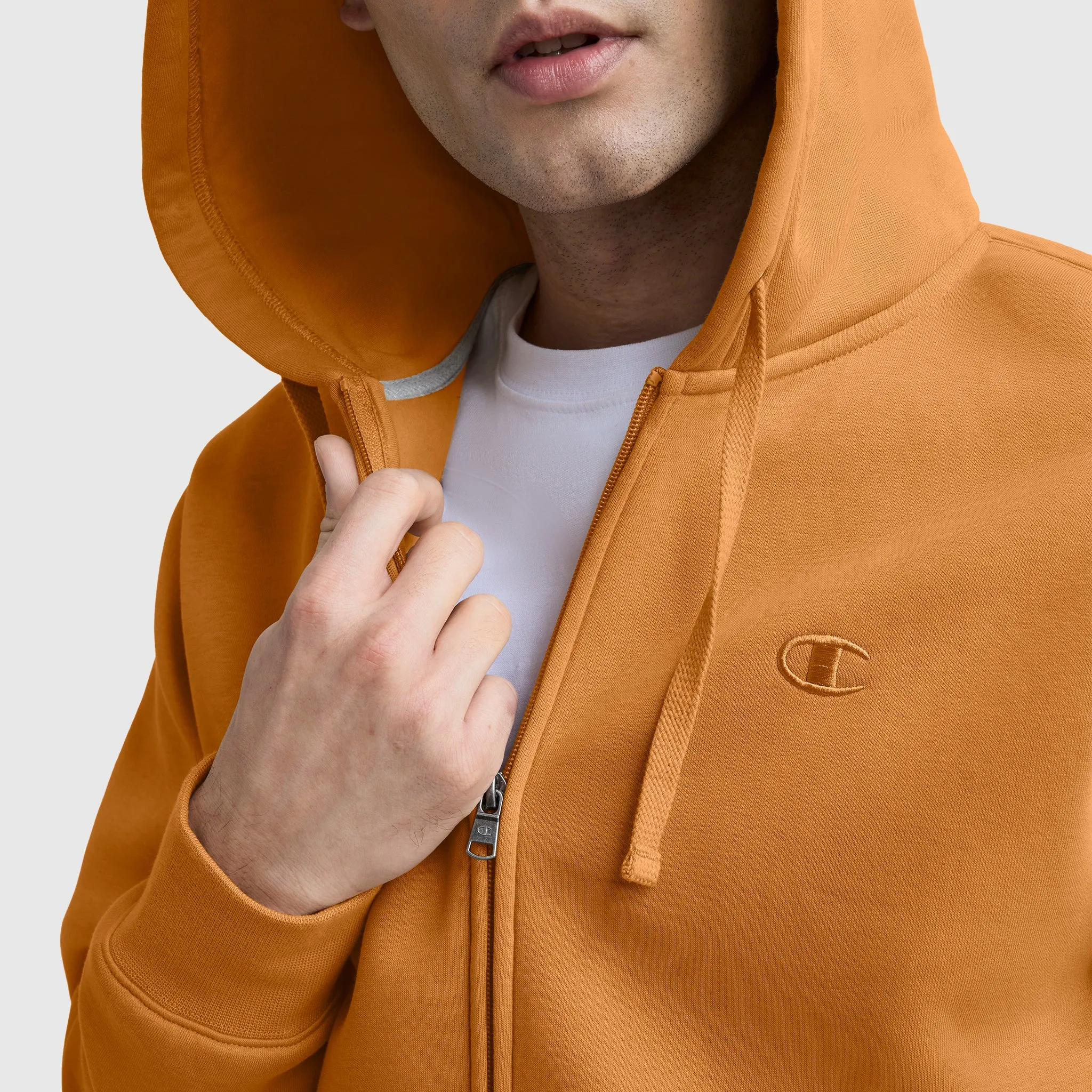 Powerblend Full-Zip Hoodie, C Logo sold by Champion product image thumbnail 5