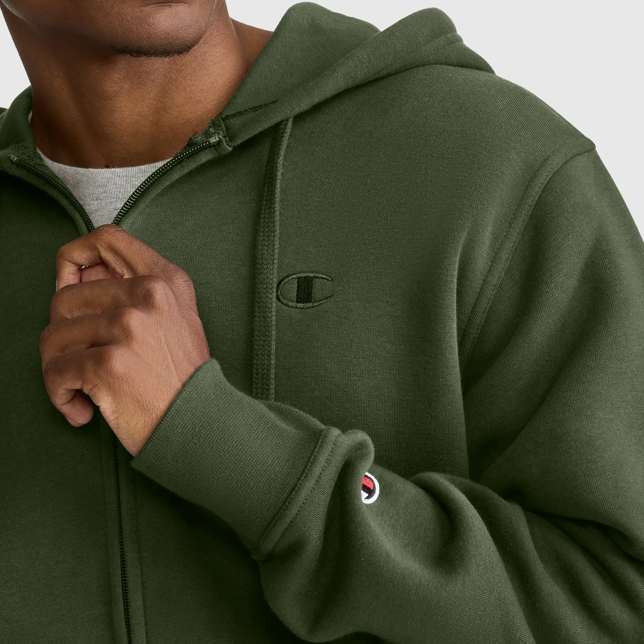 Powerblend Full-Zip Hoodie, C Logo sold by Champion product image thumbnail 3