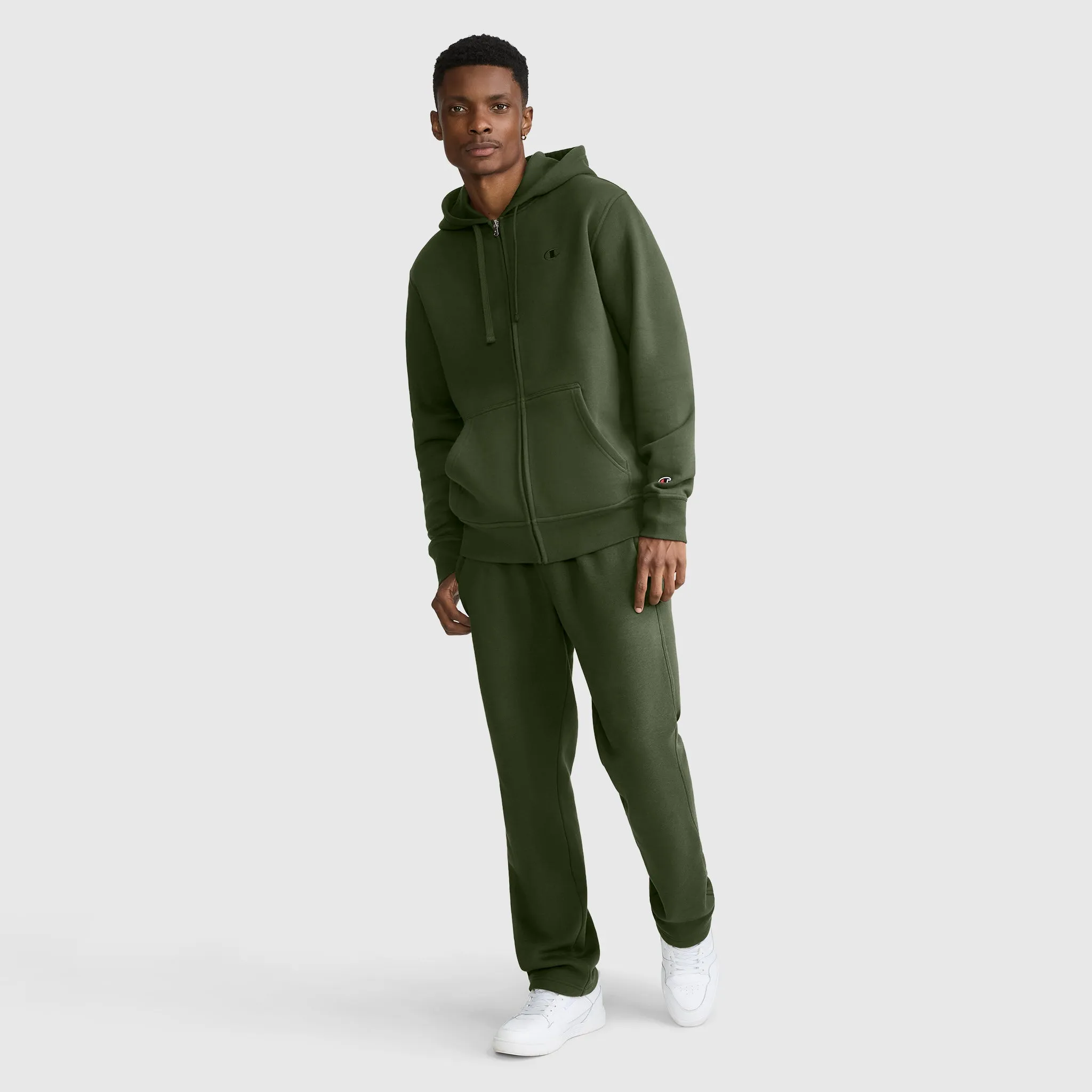 Powerblend Full-Zip Hoodie, C Logo sold by Champion product image thumbnail 4