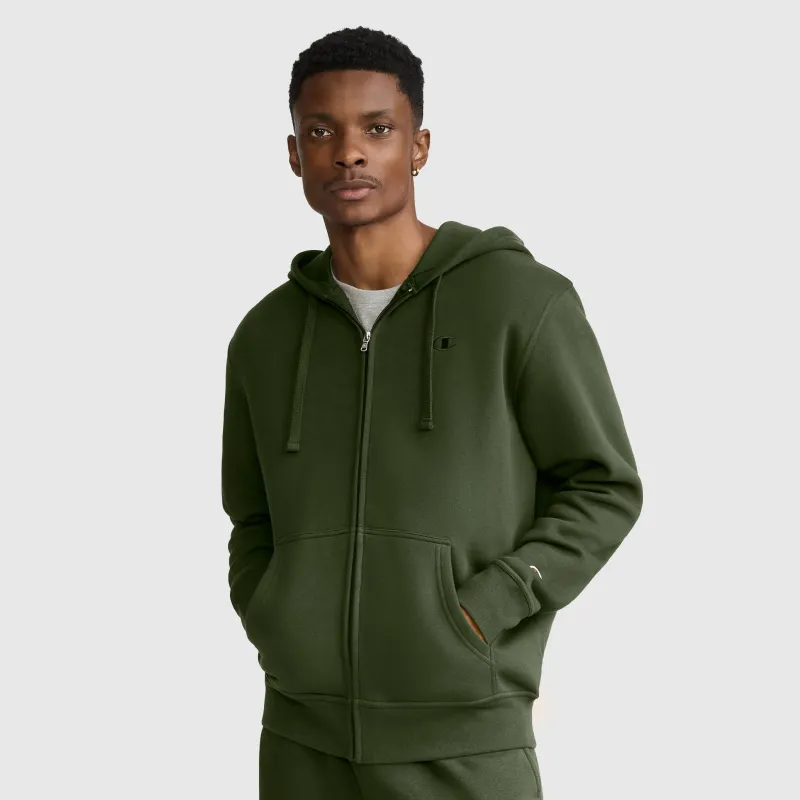 Powerblend Full-Zip Hoodie, C Logo made by Champion