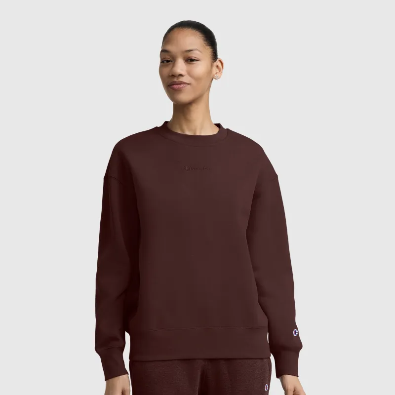 Powerblend Crewneck Sweatshirt, Embroidered Script Logo made by Champion
