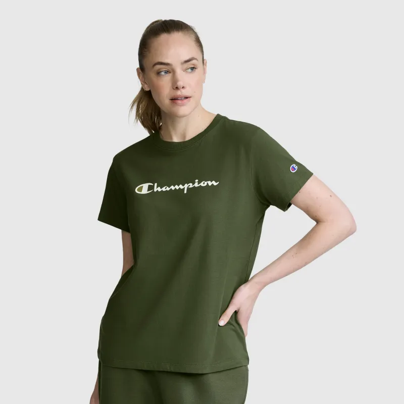 Classic T-Shirt, Script Logo made by Champion