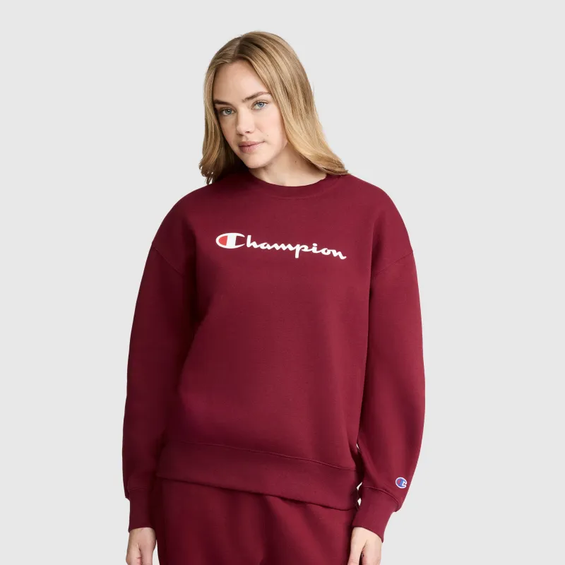 Powerblend Crewneck Sweatshirt, Script Logo made by Champion